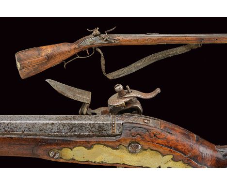 dating: circa 1800 provenance: Austria Octagonal, rifled, 16 mm cal. barrel, provided with foresight and rear sight notch. Lo