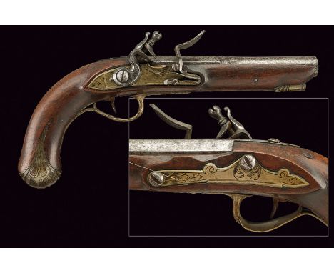 dating: early 19th Century provenance: Italy Smooth, two-stage, octagonal and round, 13 mm cal. barrel, with ring and acanthu