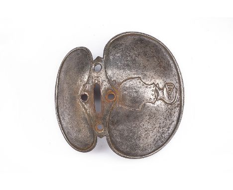 dating: 18th Century provenance: France Made of iron, the bigger one engraved with cuirass and helmet. dimensions: dimensions