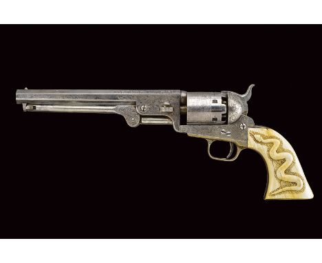 dating: mid-19th Century provenance: USA Octagonal, rifled barrel, provided with cusp foresight, signed "ADDRESS SAM.L COLT N
