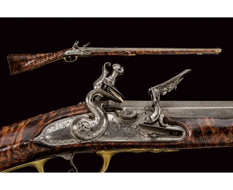 dating: late 17th Century provenance: Tuscany German, octagonal, rifled, 13 mm cal. barrel from a wheel-lock rifle, with two 
