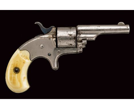 dating: third quarter of the 19th Century provenance: USA Round, rifled, 22 cal. barrel with foresight and manufacture addres