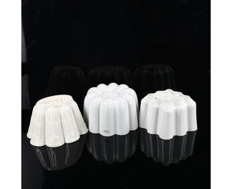 3 Shelley ceramic jelly mouldsAll in good condition with no chips cracks or restoration 