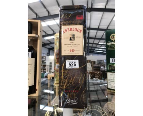 A bottle of Aberlour 10 year old pure single highland malt Scotch whisky