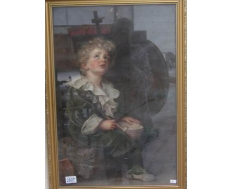 A gilt framed and glazed 'Bubbles' print.