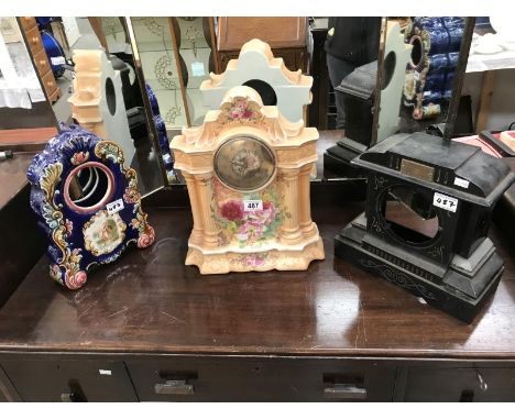 3 vintage clock cases