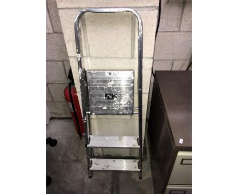 An aluminium step ladder.
