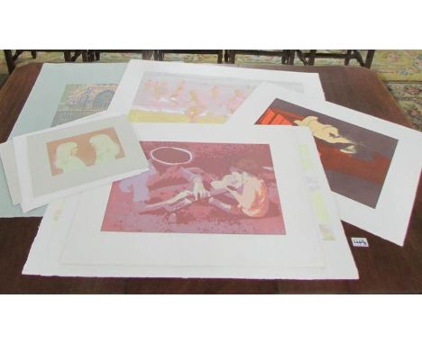 A portfolio - Mary Beresford Williams (B.1931) Cornish School of approximately 20 screen print in various sizes and subjects 