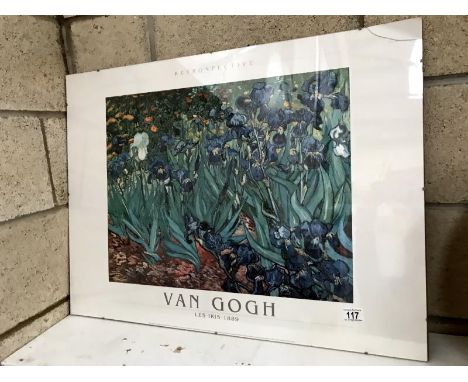 A Van Gogh print (glass a/f).