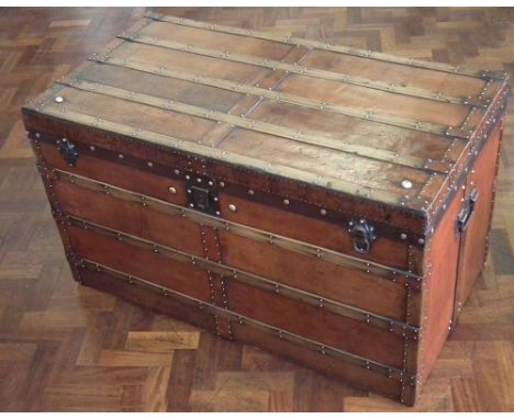 Late 19th-Century Louis Vuitton Damier Ebene Steamer Trunk