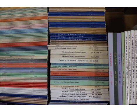 Northern Ceramic Society Newsletters no. 49 - 171 complete, also Journals 1 - 29 (Journal 2 missing, otherwise complete) also
