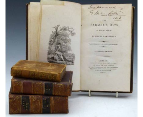 Broomfield, R., The Farmer's Boy, a Rural Poem, 2nd edition, 1800, engraved vignettes, brown calf, also bound in is Rural Tal