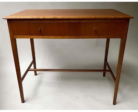 WRITING TABLE, mid 20th century mahogany with two frieze drawers, 84cm x 54cm x 72cm H. 