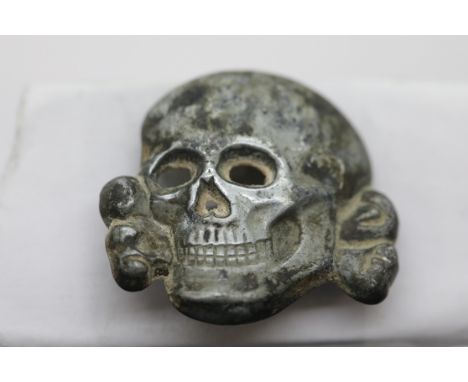 WWII type German SS totenkopf Death's Head Skull maker: RZM M1/21. P&amp;P Group 1 (£14+VAT for the first lot and £1+VAT for 