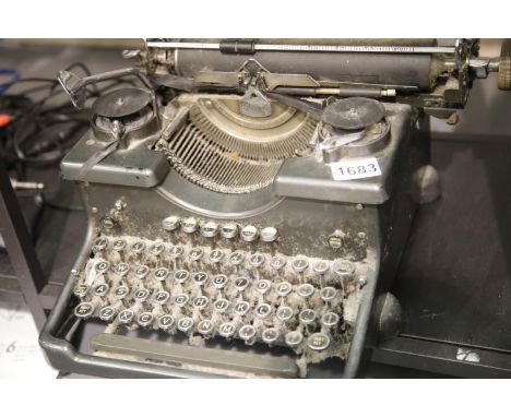Vintage Bluebird typewriter. This lot is not available for in-house P&amp;P. 