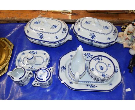 Quantity of Spode Gloucester Blue table wares