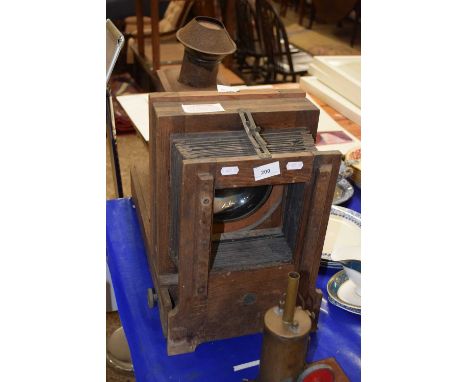 Vintage wooden framed projector