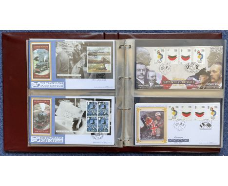 Benham Album Collection 27 FDC 2 x England Ruby World Champions 4 stamps plus single postmark 19th December 2003, 6 x Norther