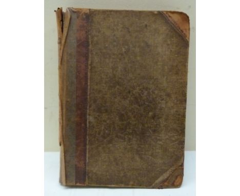BURNS ROBERT. &nbsp;The Complete Works. Very poor cond. but with tipped in manuscript letter from Lt. Col. James Burns (son o