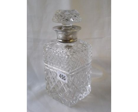 Heavy glass mounted decanter Lon mod    