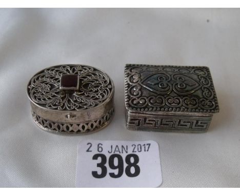Two foreign patch boxes      