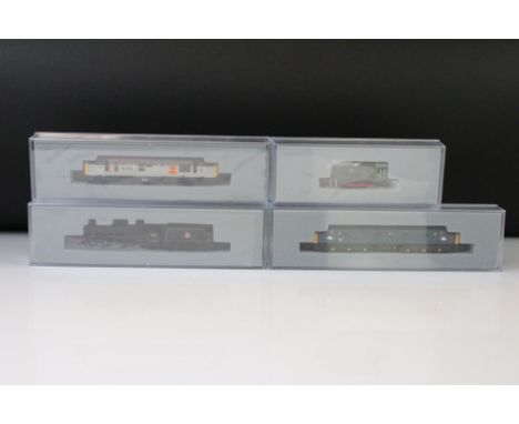 Four cased Graham Farish by Bachmann N gauge locomotives to include Freight Transport Association, D30322 BR 0-6-0, 45360 BR 