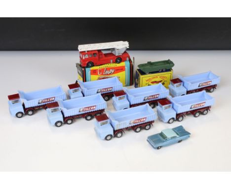 Group of diecast models to include boxed Matchbox Lesney No 55 DUKW Amphibian (box with tape repair), 7 x Impy Road Master Fo