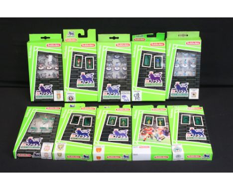 Subbuteo - 10 Boxed LW teams to include 63153 Nantes, Arsenal 2nd, Barnsley, Sheffield Wednesday, Coventry City, Wimbledon et