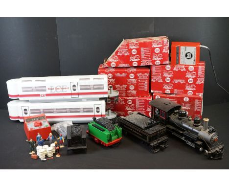 Quantity of G scale model railway to include Bachmann Big Haulers 4-6-0 9670 locomotive, boxed Lehmann LGB track packs, 2 x L