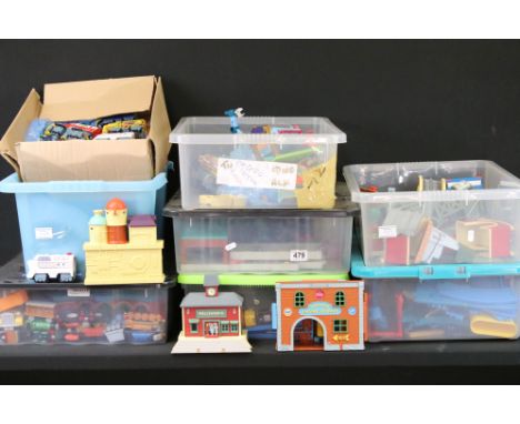 Quantity of Tomy 'Thomas The Tank Engine' battery-operated railway to include locomotives, carriages and track; together with
