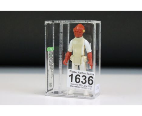Star Wars - Graded original Kenner 1982 Admiral Ackbar figure (Cream Torso), AFA Graded 85 NM+ 