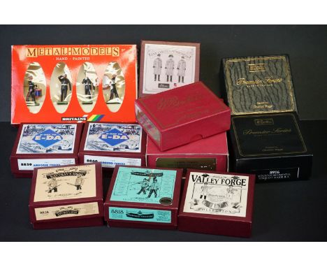 11 Boxed Britains metal figures to include 2 x Premier Series (8916 Mounted Regimental Sergeant Major RA &amp; 8910 Mounted R