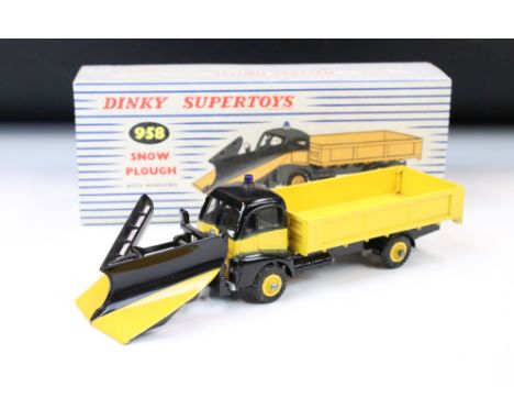 Boxed Dinky Supertoys 958 Snow Plough diecast model, excellent with minimal paint wear, vg box 