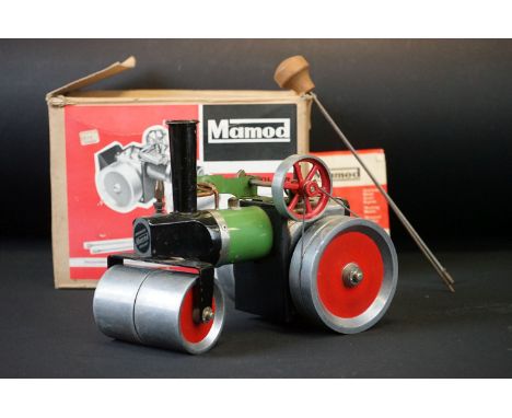 Boxed Mamod Steam Roller SR1, good condition, fair box 
