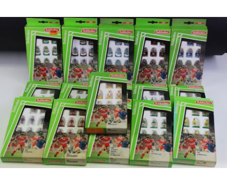 Subbuteo - 16 boxed LW teams to include 490 Fiorentina, 058 Atalanta, 702 Coventry, 681 West Germany, 782 Coventry, 723 Sheff