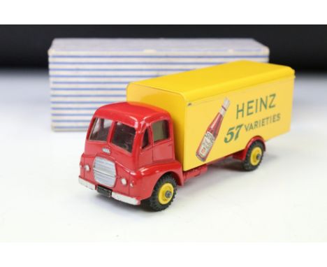 Boxed Dinky Supertoys 920 Guy Van Heinz diecast model with Tomato Ketchup decals, decals excellent, diecast vg with a few pai
