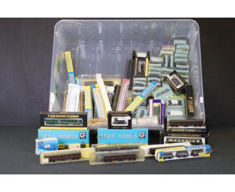 Around 95 boxed &amp; cased N gauge items of rolling stock to include Minitrix, Graham Farish, Model Power, Grafar, Lima etc 
