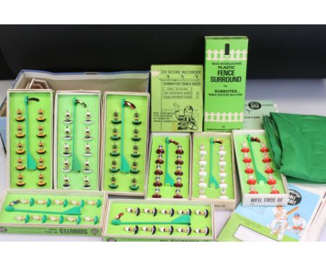 Subbuteo - Collection of HW Subbuteo to include 8 x boxed teams (Plymouth Argyle, Birmingham, Derby County, West Germany, Wol