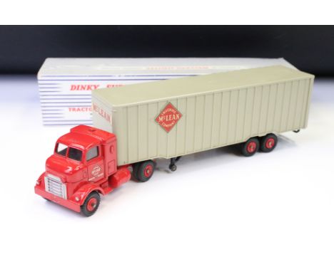 Boxed Dinky Supertoys 948 Tractor Trailer McLean diecast model, some paint chips to cab, mainly around connecting part to tra