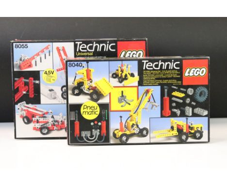 Lego - Two boxed Lego Technic sets to include 8040 Pneumatic set and 8055 4.5V Universal set. Contents unchecked for complete