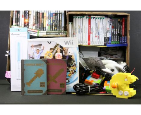 Retro Gaming - Collection of gaming console, accessories &amp; games to include Xbox 360 Slim console (no HDD) with 2 x origi