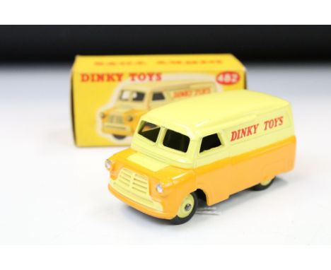 Boxed Dinky 482 Bedford 10 CWT Van Dinky Toys diecast model, diecast ex with minimal wear, decals ex, box ex 