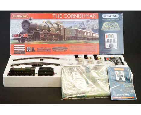 Boxed Hornby Digital R1160 The Cornishman train set, complete, tape to both box ends 