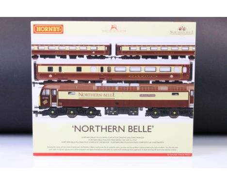 Boxed Hornby OO gauge RR3134 Northern Belle Pullman Cars Train Pack, complete 