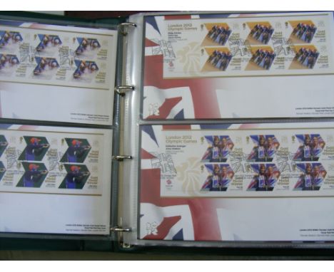 2012 Olympics First Day Cover Collection, all  contained within an album, approx 63.