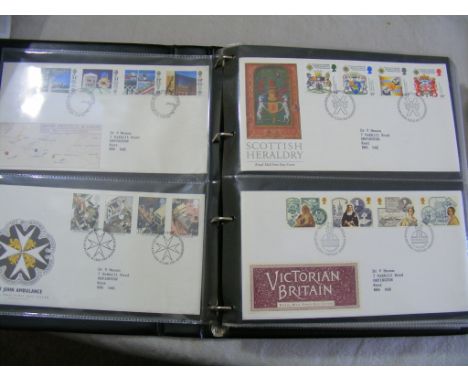 Collection of FIrst Day Covers, all contained  within an album, dated 1987-1995, approx 89.