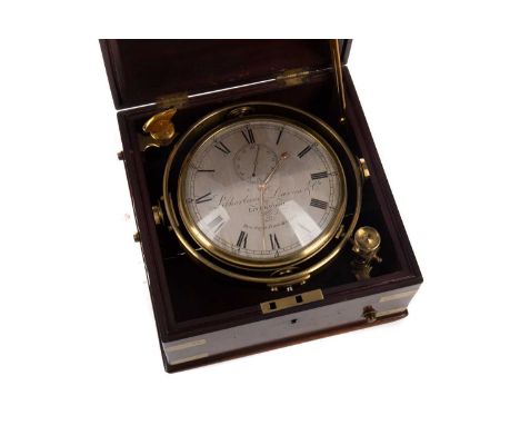 LITHERLAND, DAVIES &amp; CO. LIVERPOOL, FINE TWO-DAY MARINE CHRONOMETER,circa early 19th century, No. 134/10595, with fusee d