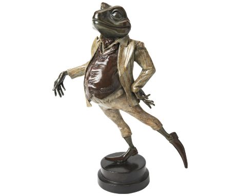 RACHEL TALBOT THE FABULOUS MR TOAD a limited edition Wind in the Willows bronze sculpture, signed and numbered 5/12. Original