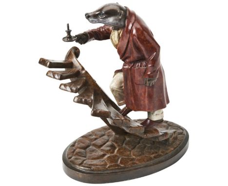 RACHEL TALBOT BADGER a limited edition Wind in the Willows bronze sculpture, signed and numbered 1/12. Original purchase pric
