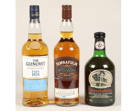 Tamnavulin Speyside single malt scotch whisky, 70cl, 40% vol, Bunnahabhain Single Islay scotch whisky, 70cl, 40 % vol, The Gl